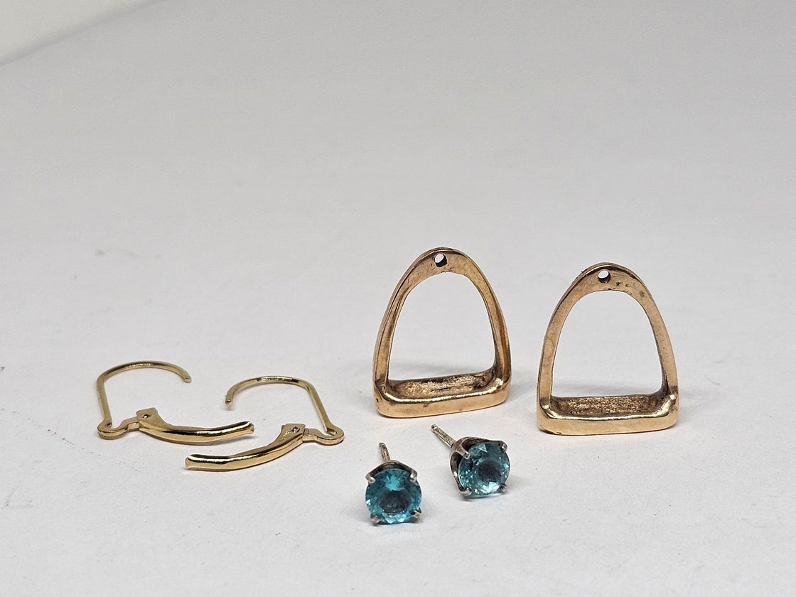 Stirrup Convertible Earring as Stud OR Dangle