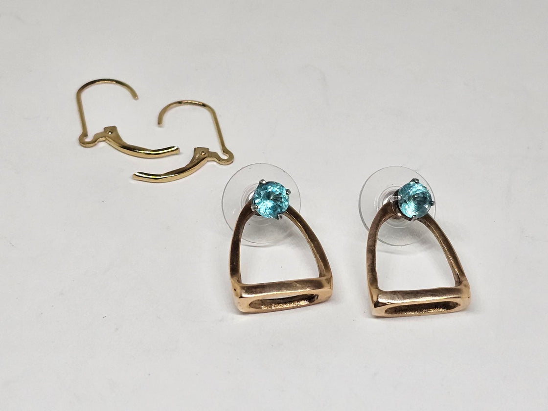 Stirrup Convertible Earring as Stud OR Dangle