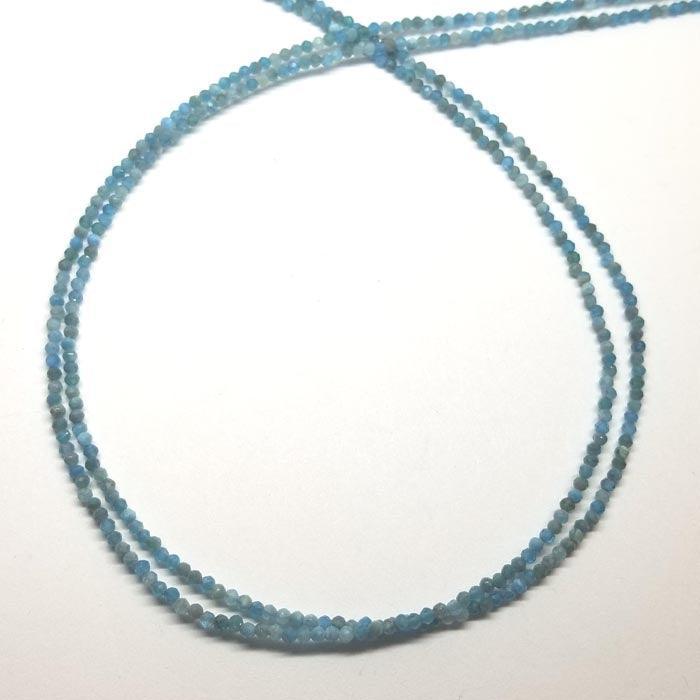 Apatite Gem Bead 2 Strand Necklace - Tempi Design Studio