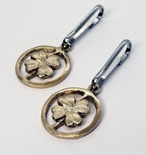 Boot Zipper Pulls---4 Leaf Clover - Tempi Design Studio